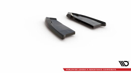 Heck Ansatz Flaps Diffusor passend für VW T-Roc R / R-Line Mk1 Facelift schwarz Hochglanz