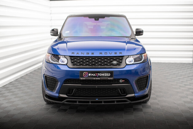 Cup Spoilerlippe Front Ansatz V.2 passend für Land Rover Range Rover Sport SVR Mk2 schwarz Hochglanz