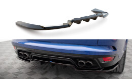 Mittlerer Cup Diffusor Heck Ansatz DTM Look passend für Land Rover Range Rover Sport SVR Mk2 schwarz Hochglanz