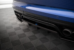 Mittlerer Cup Diffusor Heck Ansatz DTM Look passend für Land Rover Range Rover Sport SVR Mk2 schwarz Hochglanz