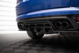Mittlerer Cup Diffusor Heck Ansatz DTM Look passend für Land Rover Range Rover Sport SVR Mk2 schwarz Hochglanz