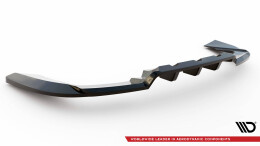 Mittlerer Cup Diffusor Heck Ansatz DTM Look passend für Land Rover Range Rover Sport SVR Mk2 schwarz Hochglanz