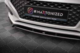 Cup Spoilerlippe Front Ansatz V.2 passend für Hyundai I20 Mk2 Facelift schwarz Hochglanz