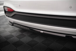 Mittlerer Cup Diffusor Heck Ansatz passend für Hyundai I20 Mk2 Facelift schwarz Hochglanz