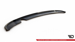 Mittlerer Cup Diffusor Heck Ansatz passend für Hyundai I20 Mk2 Facelift schwarz Hochglanz