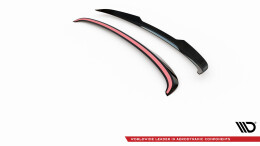 Heck Spoiler Aufsatz Abrisskante passend für Volvo S60 R-Design Mk2 schwarz Hochglanz