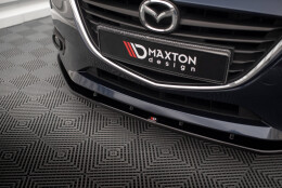 Cup Spoilerlippe Front Ansatz passend für Mazda 3 Mk3 schwarz Hochglanz