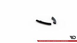 Heck Ansatz Flaps Diffusor für Mazda 3 Mk3 schwarz Hochglanz