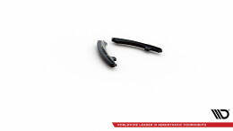 Heck Ansatz Flaps Diffusor für Mazda 3 Mk3 schwarz Hochglanz