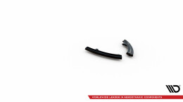 Heck Ansatz Flaps Diffusor passend für Mazda 3 Mk3 schwarz Hochglanz