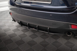 Street Pro Heckschürze Heck Ansatz Diffusor passend für Mazda 3 Mk3 schwarz-rot