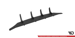 Street Pro Heckschürze Heck Ansatz Diffusor passend für Mazda 3 Mk3 rot