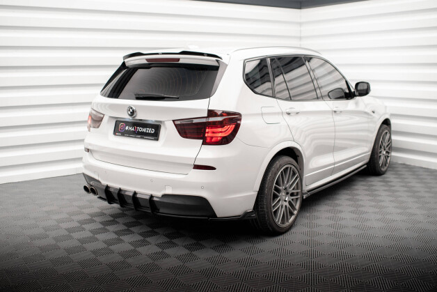 Heck Spoiler Aufsatz Abrisskante passend für BMW X3 M-Paket F25 schwarz Hochglanz