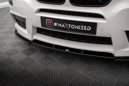 Cup Spoilerlippe Front Ansatz passend für BMW X3 M-Paket F25 schwarz Hochglanz