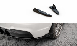 Heck Ansatz Flaps Diffusor passend für BMW X3 M-Paket F25 schwarz Hochglanz