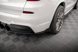 Heck Ansatz Flaps Diffusor passend für BMW X3 M-Paket F25 schwarz Hochglanz