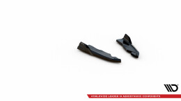 Heck Ansatz Flaps Diffusor passend für BMW X3 M-Paket F25 schwarz Hochglanz