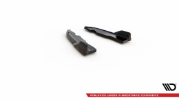 Heck Ansatz Flaps Diffusor passend für BMW X3 M-Paket F25 schwarz Hochglanz