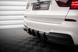 Street Pro Heckschürze Heck Ansatz Diffusor passend für BMW X3 M-Paket F25 SCHWARZ