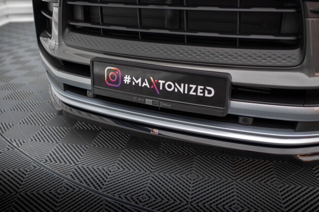 Cup Spoilerlippe Front Ansatz passend für Porsche Macan Mk1 Facelift 2 schwarz Hochglanz
