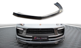 Cup Spoilerlippe Front Ansatz passend für Porsche Macan Mk1 Facelift 2 schwarz Hochglanz