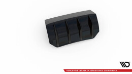 Heck Ansatz Diffusor passend für Porsche Macan Mk1 Facelift 2 schwarz Hochglanz