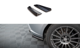Heck Ansatz Flaps Diffusor passend für Porsche Macan Mk1 Facelift 2 schwarz Hochglanz