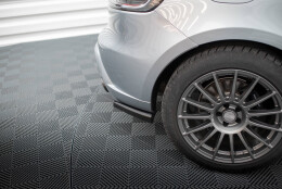 Heck Ansatz Flaps Diffusor passend für Porsche Macan Mk1 Facelift 2 schwarz Hochglanz