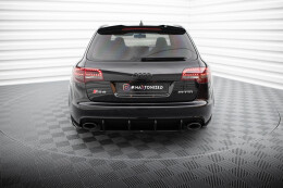 Street Pro Heck Ansatz Flaps Diffusor für Audi RS6 Avant C6 schwarz