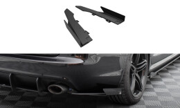 Street Pro Heck Ansatz Flaps Diffusor passend für Audi RS6 Avant C6 rot+ Hochglanz Flaps
