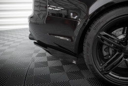 Street Pro Heck Ansatz Flaps Diffusor passend für Audi RS6 Avant C6 rot+ Hochglanz Flaps