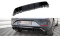 Heck Ansatz Diffusor + Endrohre chrom passend für Seat Leon FR Hatchback Mk4 schwarz Hochglanz
