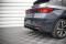 Heck Ansatz Diffusor + Endrohre chrom passend für Seat Leon FR Hatchback Mk4 schwarz Hochglanz