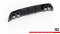 Heck Ansatz Diffusor + Endrohre chrom passend für Seat Leon FR Hatchback Mk4 schwarz Hochglanz