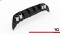 Heck Ansatz Diffusor + Endrohre chrom passend für Seat Leon FR Hatchback Mk4 schwarz Hochglanz