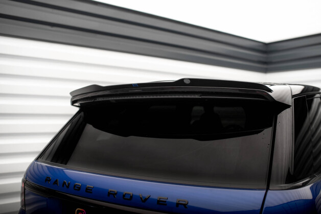 Heck Spoiler Aufsatz Abrisskante passend für Land Rover Range Rover Sport SVR Mk2 schwarz Hochglanz