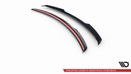 Heck Spoiler Aufsatz Abrisskante passend für Land Rover Range Rover Sport SVR Mk2 schwarz Hochglanz