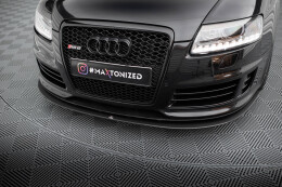 Street Pro Cup Spoilerlippe Front Ansatz für Audi RS6 Avant C6 schwarz