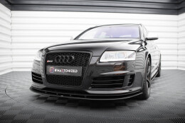 Street Pro Cup Spoilerlippe Front Ansatz passend für Audi RS6 Avant C6 SCHWARZ