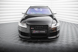 Street Pro Cup Spoilerlippe Front Ansatz passend für Audi RS6 Avant C6 rot