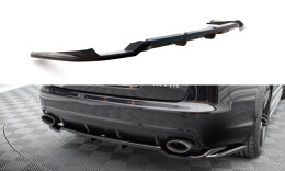 Mittlerer Cup Diffusor Heck Ansatz DTM Look passend für Audi RS6 Avant C6 schwarz Hochglanz