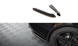 Heck Ansatz Flaps Diffusor passend für Audi RS6 Avant C6 schwarz Hochglanz