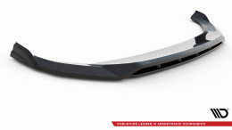 Cup Spoilerlippe Front Ansatz V.1 passend für Audi SQ5 / Q5 S-Line SUV / Sportback Mk2 Facelift schwarz Hochglanz