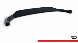 Cup Spoilerlippe Front Ansatz V.1 passend für Audi SQ5 / Q5 S-Line SUV / Sportback Mk2 Facelift schwarz Hochglanz