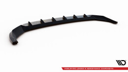 Cup Spoilerlippe Front Ansatz V.2 passend für Audi SQ5 / Q5 S-Line SUV / Sportback Mk2 Facelift schwarz Hochglanz