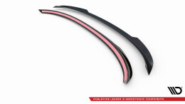 Unterer Heck Spoiler Aufsatz Abrisskante passend für Audi SQ5 / Q5 S-Line Sportback Mk2 Facelift schwarz Hochglanz