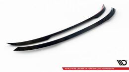 Unterer Heck Spoiler Aufsatz Abrisskante passend für Audi SQ5 / Q5 S-Line Sportback Mk2 Facelift schwarz Hochglanz