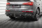Mittlerer Cup Diffusor Heck Ansatz DTM Look passend für Audi SQ5 / Q5 S-Line Sportback Mk2 Facelift schwarz Hochglanz