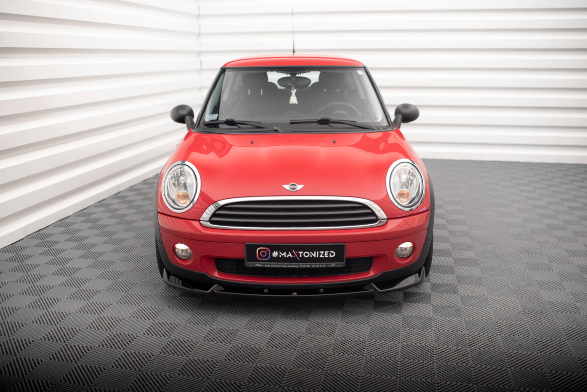 Cup Spoilerlippe Front Ansatz fur Mini One R56 schwarz Hochglanz 199 00