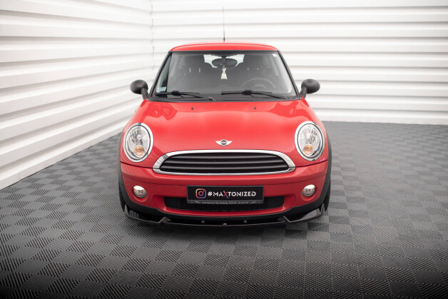 Street+ Spoilerlippe Front Ansatz passend für Mini One R56 schwarz Hochglanz